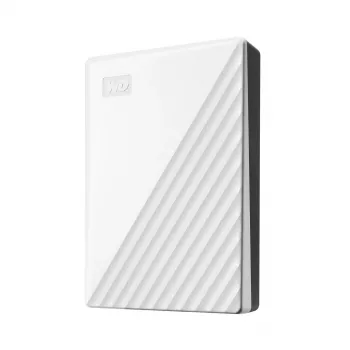 Western Digital WD My Passport 5 TB biela USB 3.0 / 2,5 palca, 19,15 mm / 256-bitové šifrovanie / WD Backup / biela (WDBPKJ0050BWT-WESN)