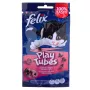 FELIX Play Tubes suché krmivo pre mačky s moriakom a šunkou, 50 g