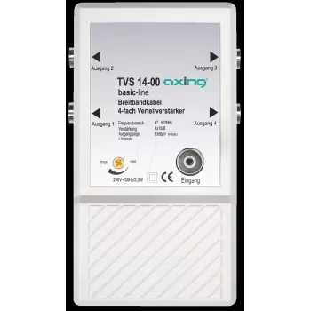 TV zosilňovač signálu Axing TVS014001 IEC konektor AC napájanie 3W
