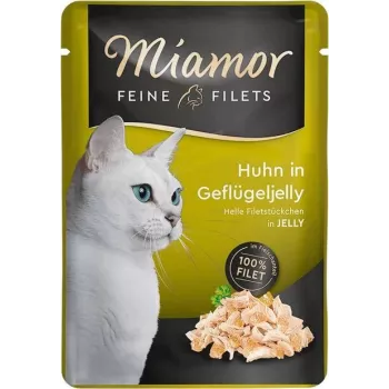 MIAMOR jemné filé kura s hydinovým želé - mokré krmivo pre mačky - 100 g