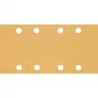 Brúsne listy Bosch 93x186 mm K80, 50 kusov, 8 otvorov, na drevo a lak (Expert)