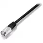 Equip Cat.5e SF/UTP crossover patch kábel, 1 m, 1 m, Cat5e, SF/UTP (S-FTP), RJ-45, RJ-45, čierny