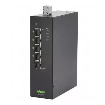 WAGO Industrial -ECO852-1411/000-001-prepínač, 5 portov 1000Base -T