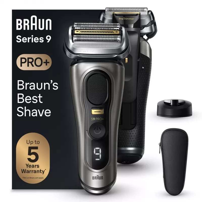Braun Series 9 Pro+ 9515s elektrický holiaci strojček - mokré a suché holenie, metallic