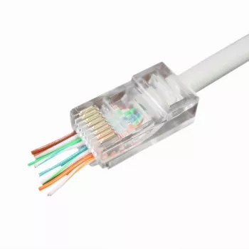 Káblový konektor Gembird LC-PTU-01/100 8P8C RJ45 priehľadný