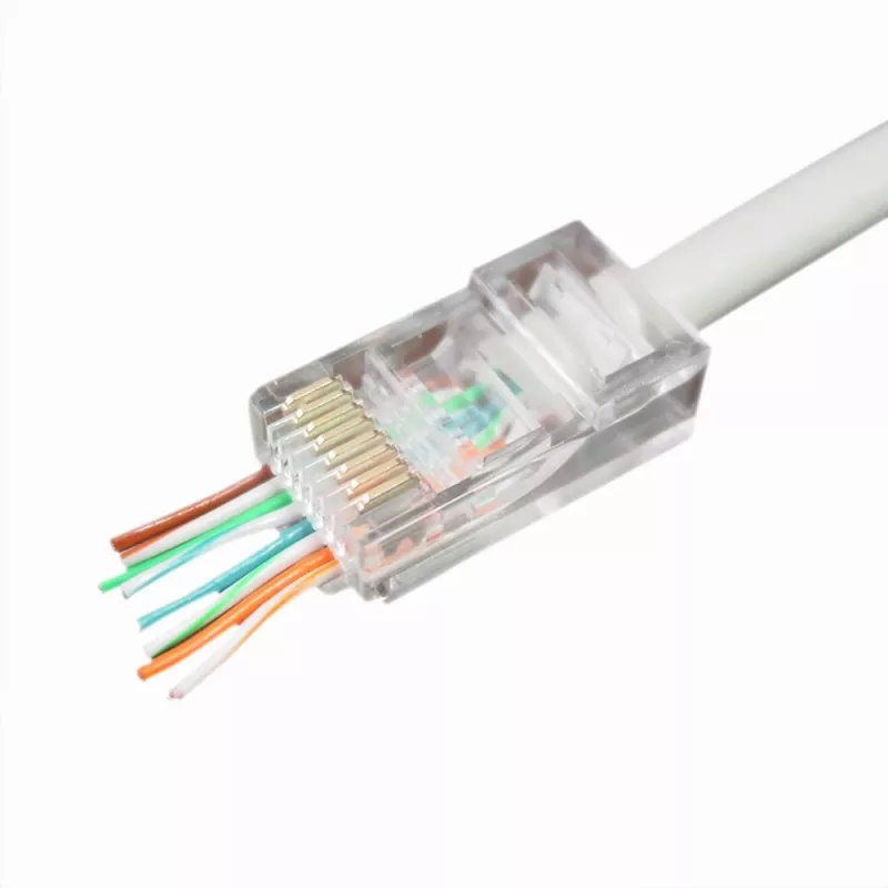 Káblový konektor Gembird LC-PTU-01/100 8P8C RJ45 priehľadný
