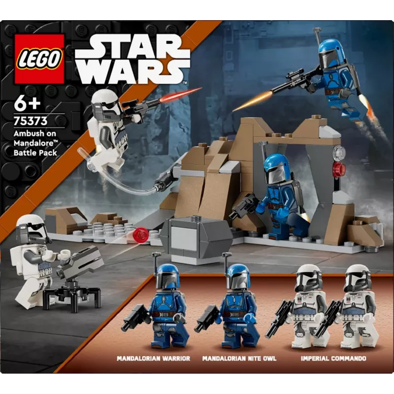 Stavebnica LEGO Star Wars Ambush on Mandalore Battle Pack 75373 — 4 minifigúrky, 109 dielov, vek 6+