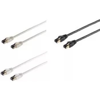 shiverpeaks BASIC-S patch kábel kat. 8 F/FTP 1,5 m biely RJ45 konektor samec - 8P8C - sieťový - CAT 8 sieťový kábel (BS08-41156)