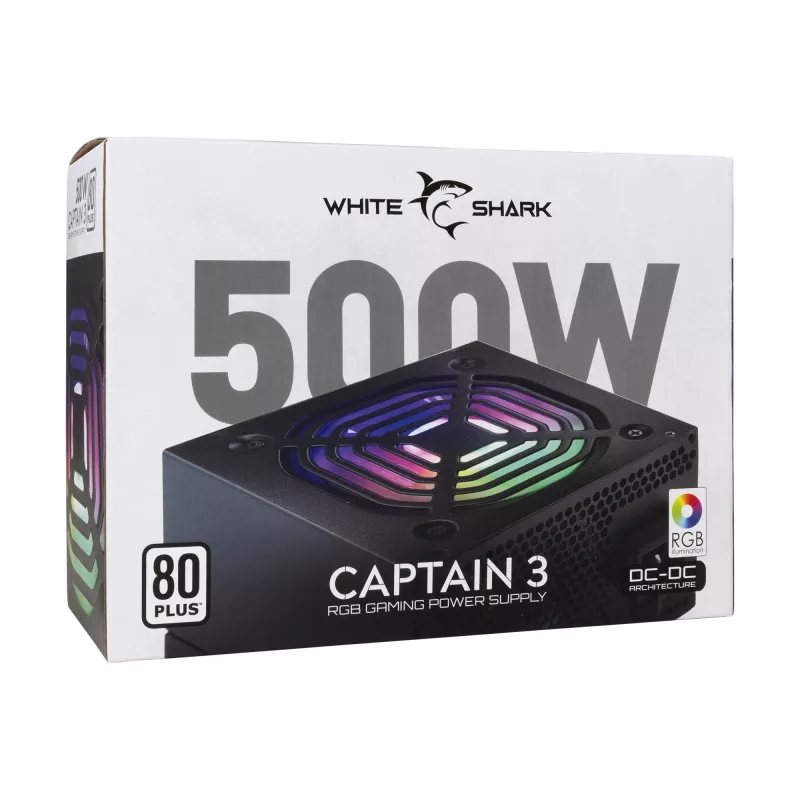 Napájací zdroj White Shark GPSU-W500F Captain 3 500W