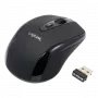 LogiLink myš optická bezdrôtová 2,4 GHz Mini - myš - optická - 3 tlačidlá - bezdrôtová - 2,4 GHz - bezdrôtový prijímač (USB) - čierna (ID0031)