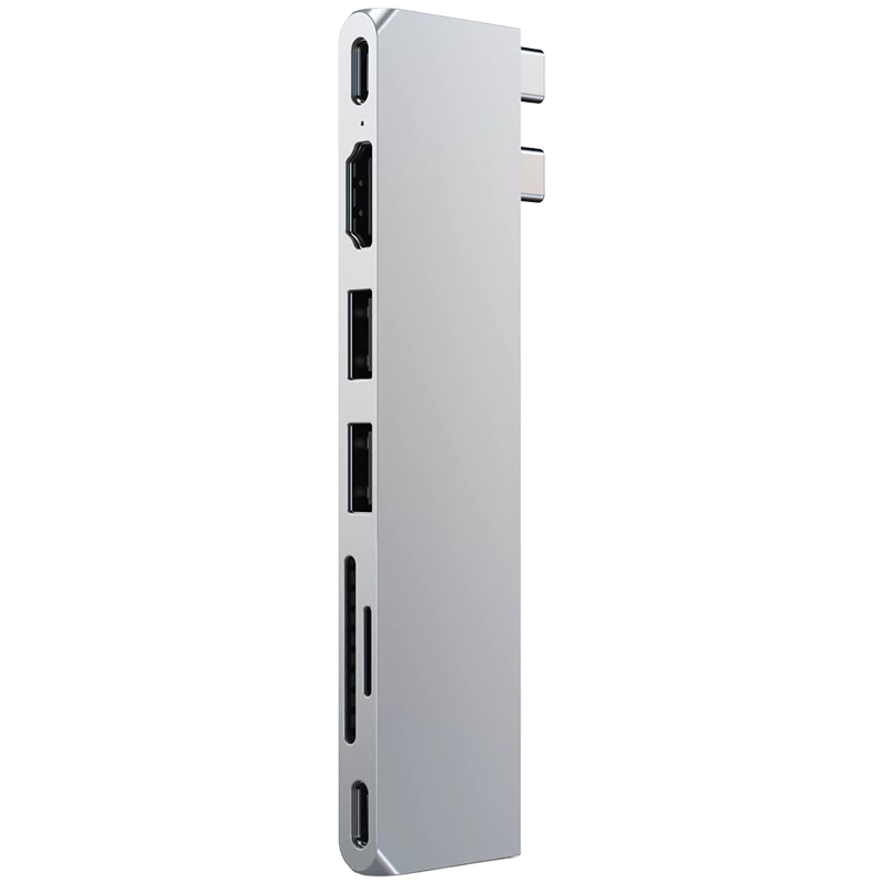 Satechi ST-HUCPHSS dokovacia stanica pre notebook & replikátor portov Docking USB 3.2 Gen 2 (3.1 Gen 2) Type-C strieborná (ST-HUCPHSS)