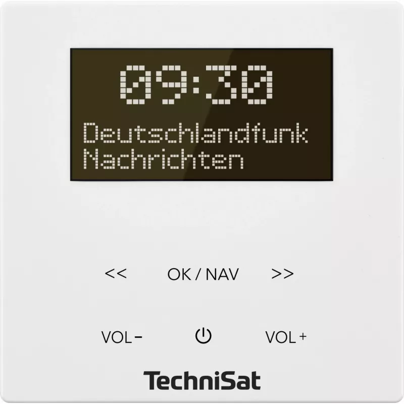 TechniSat DigitRadio UP 55 - DAB rádio - 2 x 2 Watt - biela (0001/3901)