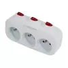 Esperanza ELK307W elektrický rozdeľovač, 3 zásuvky s vypínačom, biely