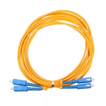 Optický kábel Extralink EX.3586 1 m FTTH G.652D SC-SC duplex žltý