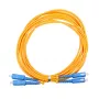 Optický kábel Extralink EX.3586 1 m FTTH G.652D SC-SC duplex žltý