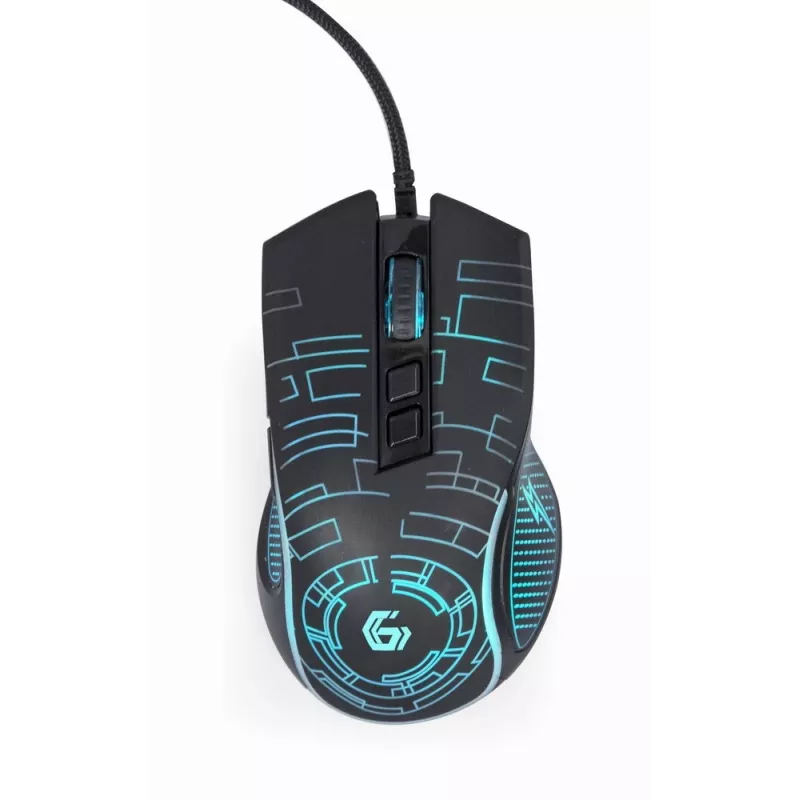 Gembird MUSG-RGB-01 myš pre pravákov USB Type-A 3600 DPI