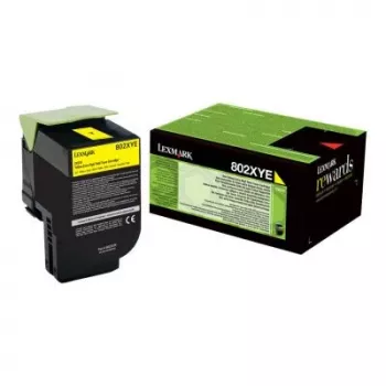 Toner Lexmark Cartridge 802XYE žltý 80C2XYE 3000 strán