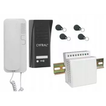 Interkom Cyfral Cosmo 1-TENANT čierna