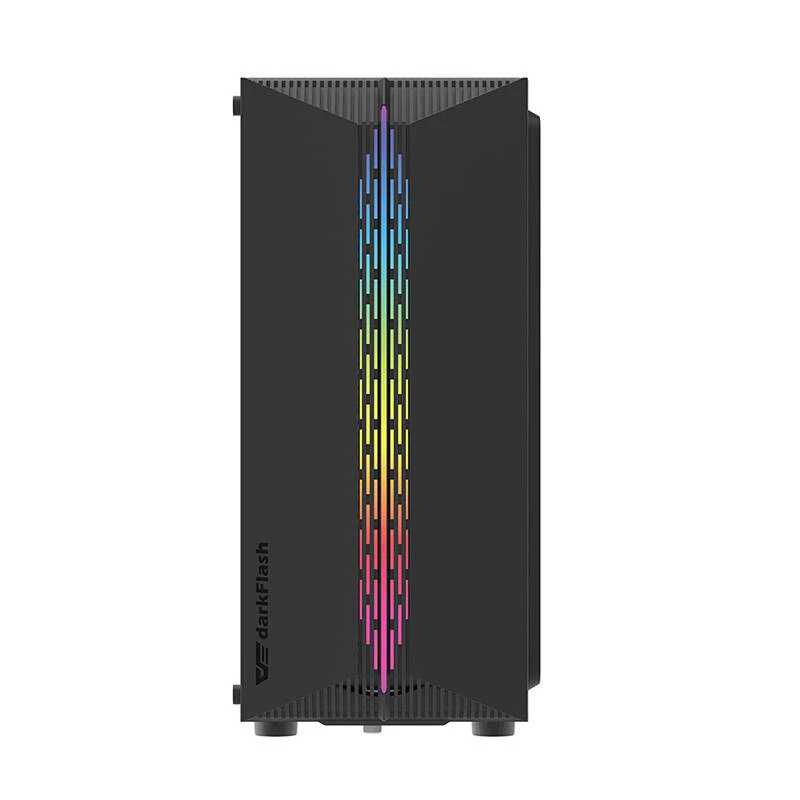 Darkflash DK151 LED počítačová skriňa (čierna) + 3 RGB ventilátory
