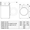 Voľne stojaca práčka Gorenje WPNEI84SASWIFI/PL 8 kg 1400 ot/min WLAN biela, invertorový motor