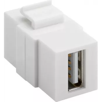 Goobay 79909 - plochý - biela - USB A - USB A - konektor samica - konektor samica (79909)