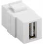 Goobay 79909 - plochý - biela - USB A - USB A - konektor samica - konektor samica (79909)
