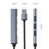 USB hub QOLTEC 53793 — USB 3.0 vstup, 3× USB 2.0 porty