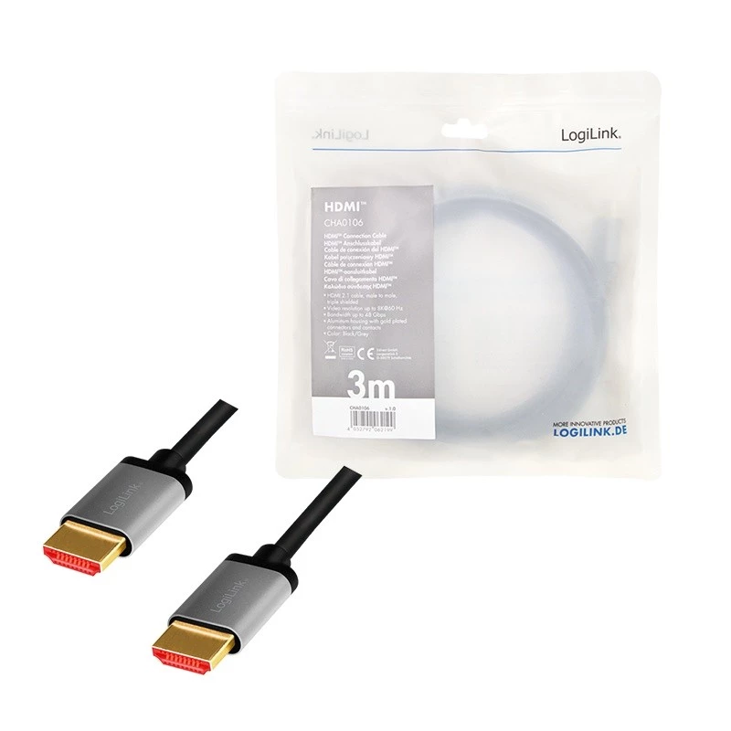 HDMI kábel LogiLink CHA0106 3m