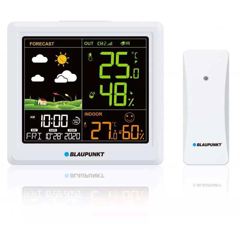 Meteostanica BLAUPUNKT WS25WH – meranie vnútri/vonku, bezdrôtové senzory