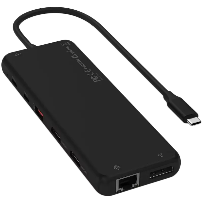 Multiport USB-C adaptér Satechi ST-P3D13K 13-in-1 s podporou Triple-Display