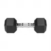 REBEL ACTIVE gumené liatinové jednoručky 2x8 kg