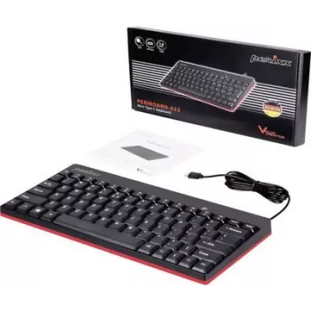 Perixx 11670 klávesnica USB QWERTY nemecká - US anglická čierna (PERIBOARD-422 DE)