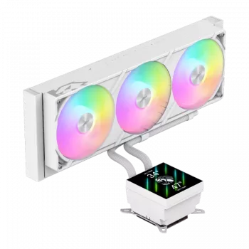 Gamemax CPU kvapalinový chladič | GLACIER 360 LCD WH | Intel, AMD