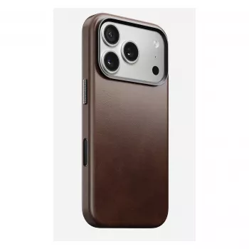 Puzdro na telefón Nomad Traditional Leather Case pre iPhone 17 Pro, koža-mikrovlákno, vhodné pre 6,3