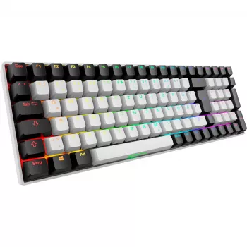 Sharkoon SKILLER SGK50 S2 biela DE-layout Gateron Yellow klávesnica