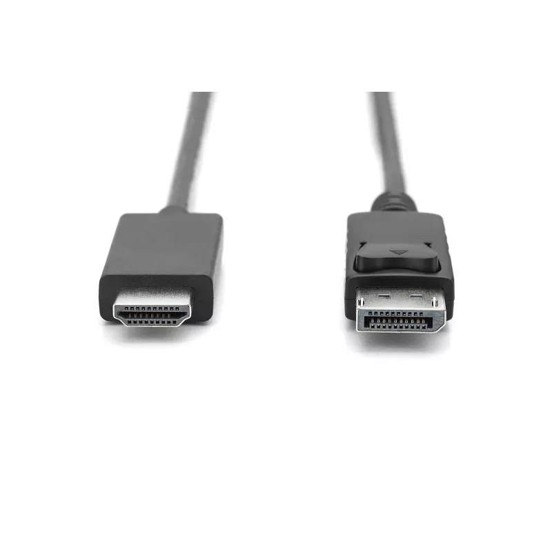Adaptérový kábel DisplayPort 1.2 so zámkom 4K 60Hz UHD Type DP/HDMI A M/M čierny 2 m