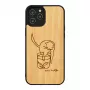 Ochranné puzdro man and wood pre iPhone 12 Pro Max — mačka s červenou rybou