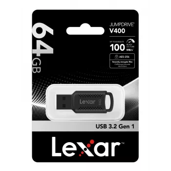 Lexar JumpDrive LJDV400064G-BNBNG USB kľúč 64 GB USB Type-A 3.2 Gen 1 (3.1 Gen 1) čierny