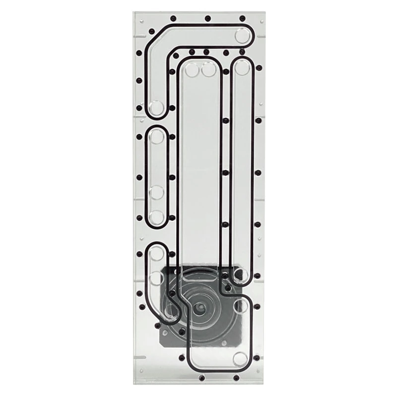 Stealkey Customs SK-Crossflow pre Lian Li - O11D XL Evo Distroplate D5/DDC - akryl