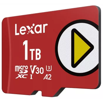 MicroSDXC pamäťová karta Lexar 1 TB UHS‑I Class 10 U3 V30 čítanie 205 MB/s zápis 140 MB/s (červená)