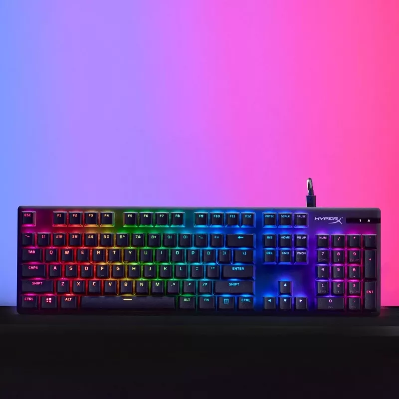 HyperX Alloy Origins PBT HX Red - mechanická herná klávesnica