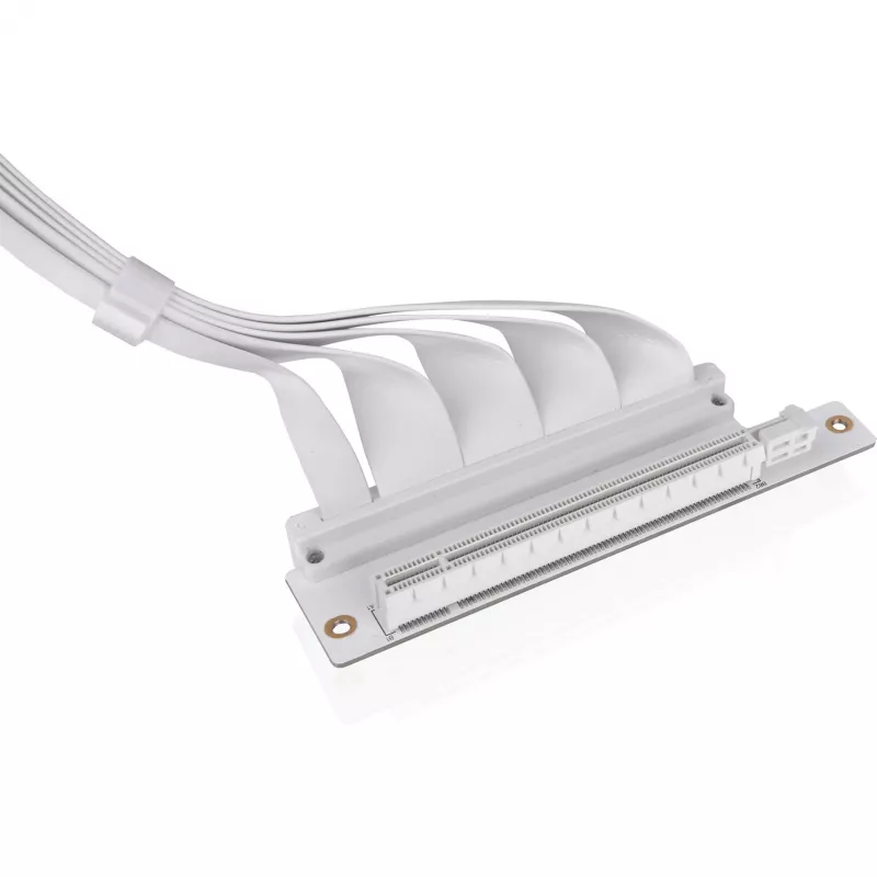 Thermaltake PCI-E 4.0 Dual 90 Degree riser kábel, 40 cm, biely (AC-077-CO6OTN-C1)