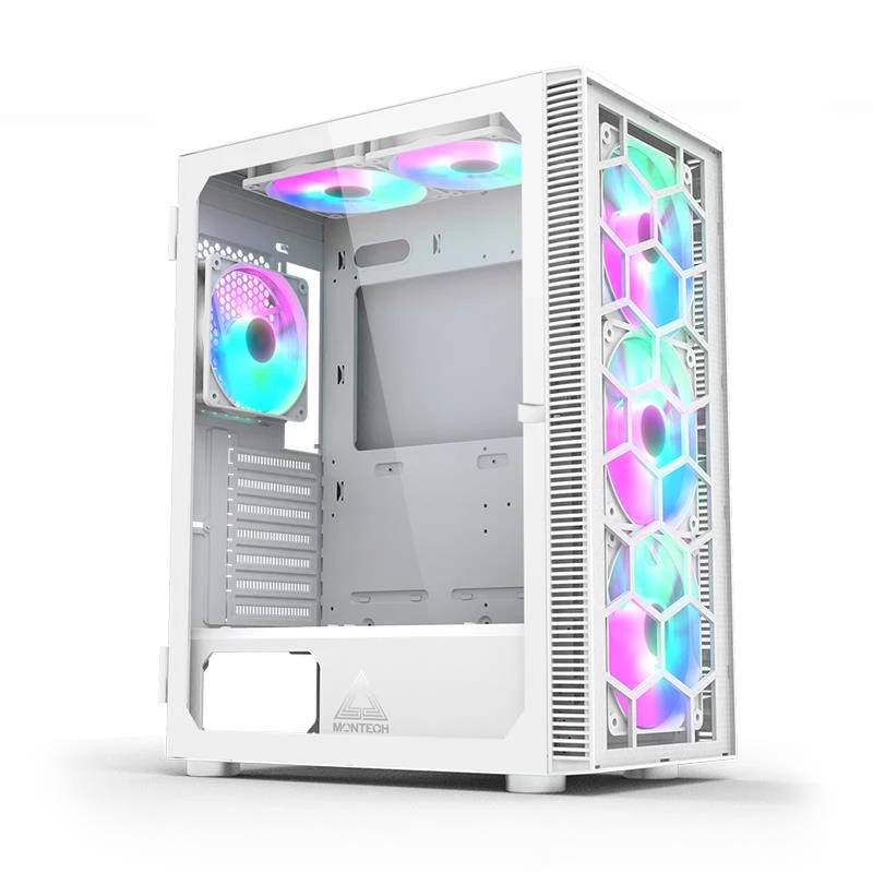 PC skriňa Montech X3 GLASS Midi-Tower biela