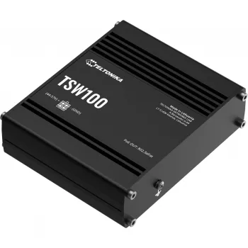 Teltonika TSW100 priemyselný neupravovaný PoE switch