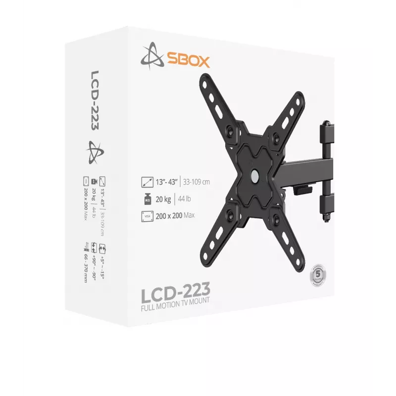 SBOX LCD držiak LCD-223-2 pre 13–43