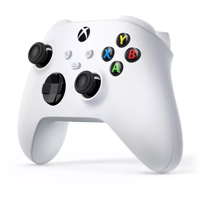 Microsoft Xbox Wireless Controller – gamepad – bezdrôtový – Bluetooth – Robot White – pre PC, Microsoft Xbox One, Android, Microsoft Xbox Series S, Microsoft Xbox Series X