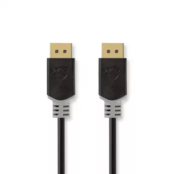 Nedis CCBW37014AT20. Dĺžka kábla: 2 m, konektor 1: DisplayPort, konektor 2: DisplayPort. Množstvo v balení: 1 kus, šírka balenia: 225 mm, Ve