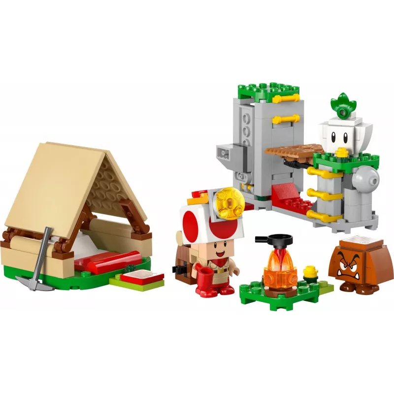 Konštrukčná hračka LEGO Captain Toads Camp sada 72040 s interaktívnymi funkciami Super Mario