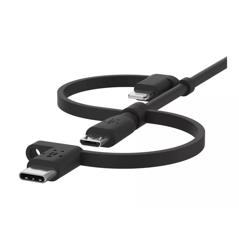 Belkin univerzálny kábel Lightning/Micro/USB-C
