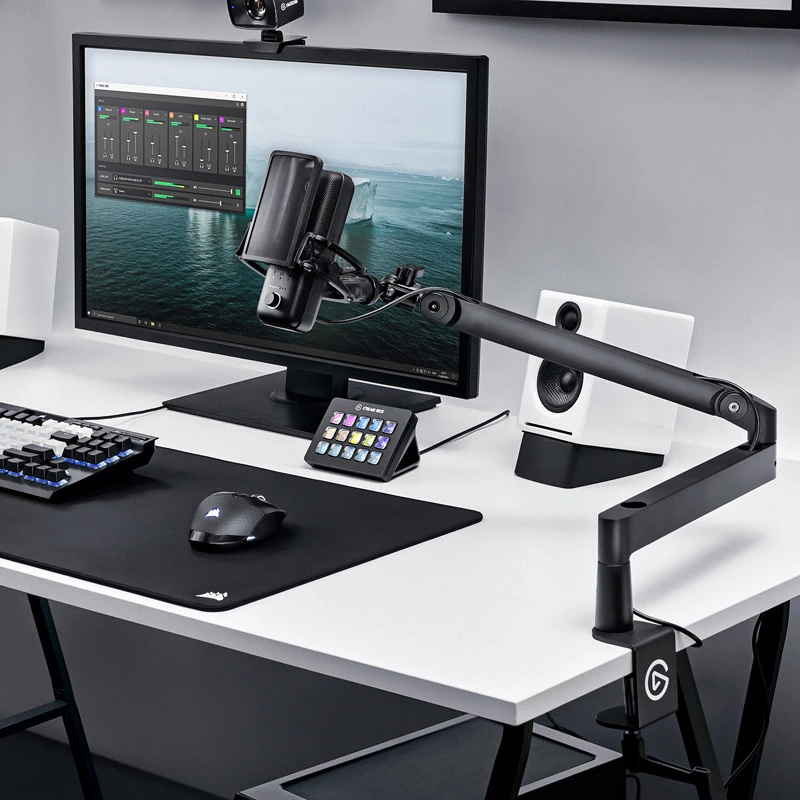 Broadcast mikrofónny stojan Elgato Wave Mic Arm LP montáž na stôl čierny 1,69 kg